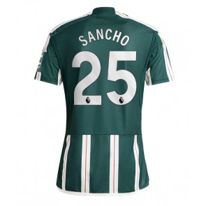 Manchester United Jadon Sancho #25 Replika Udebanetrøje 2023-24 Kortærmet